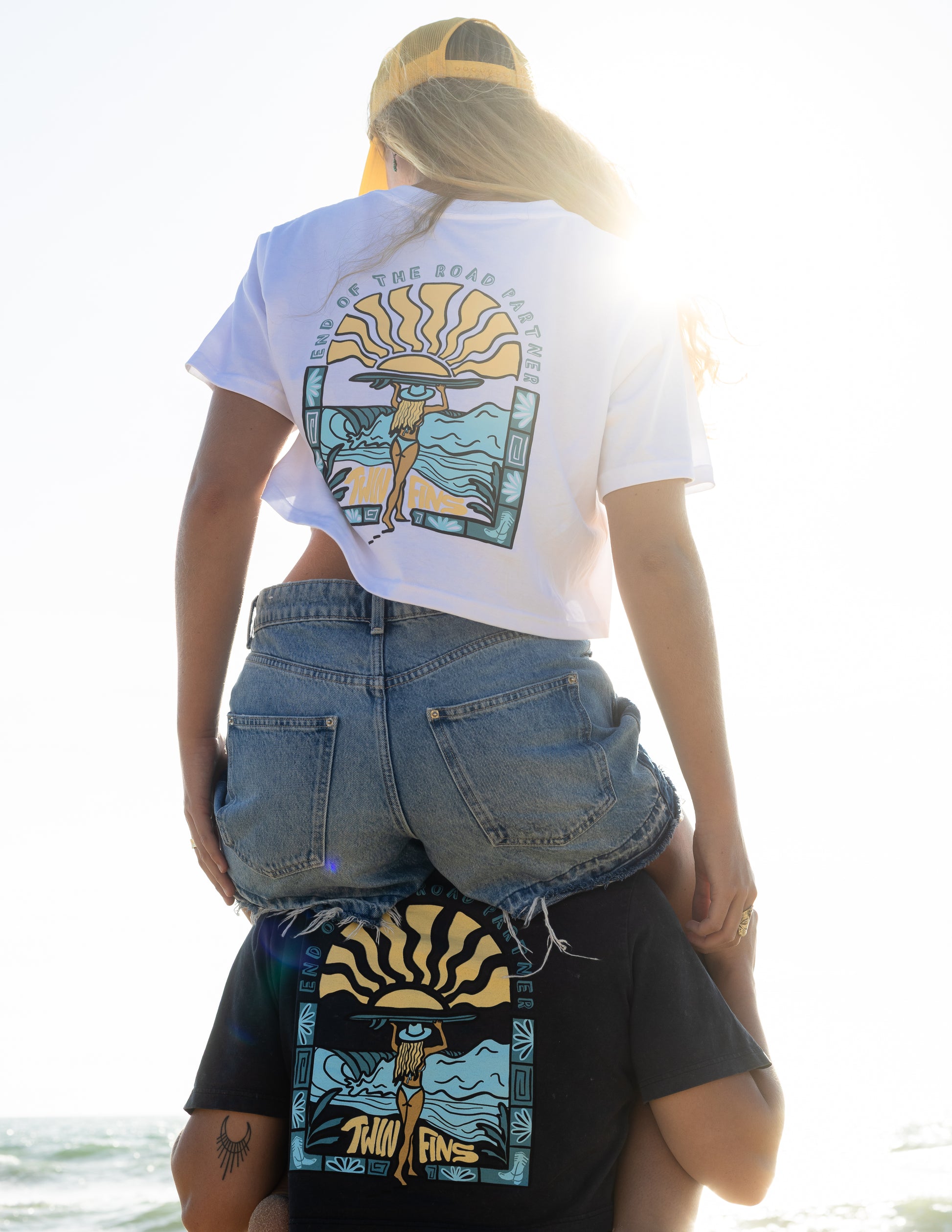 End Of The Road Partner Premium Stone Wash Crop