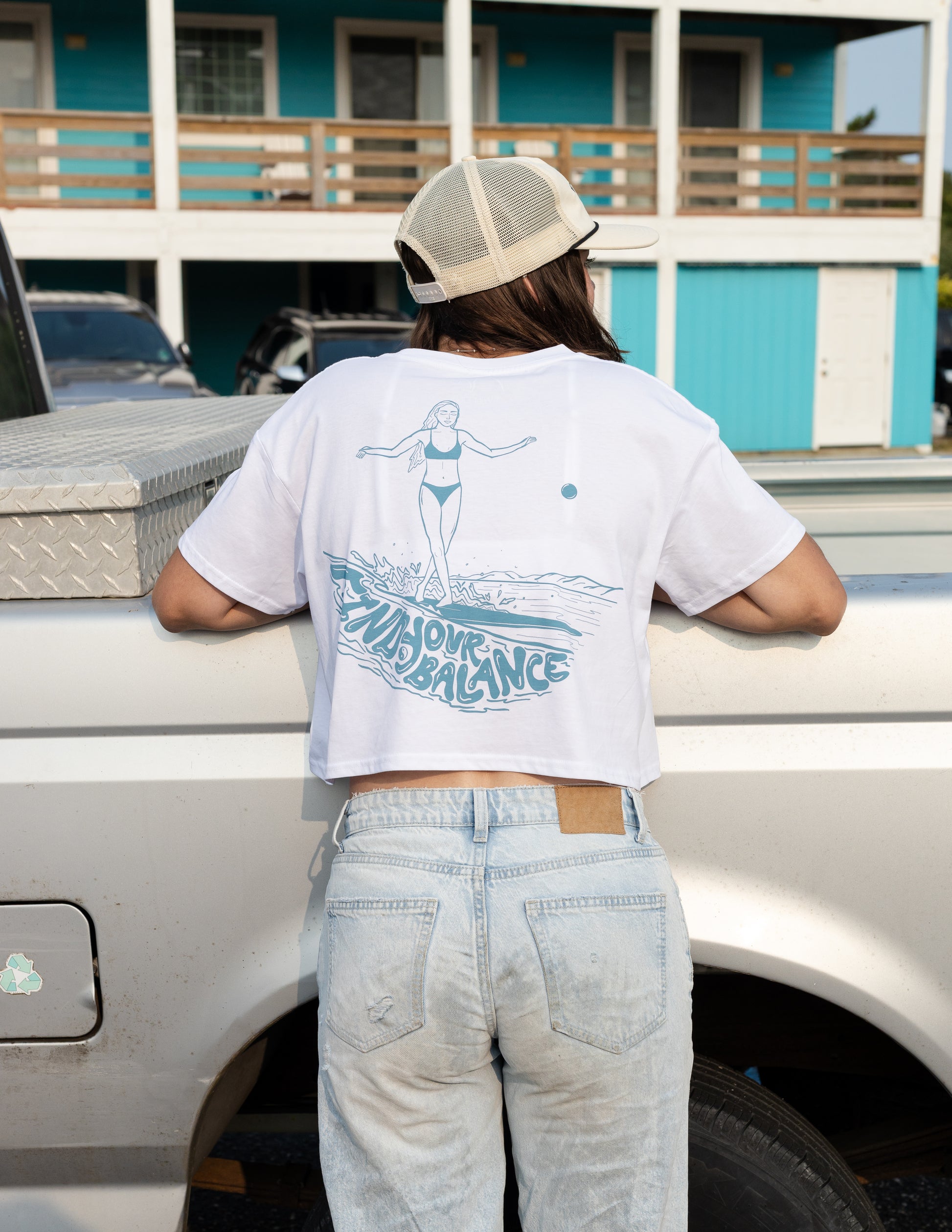 Find Your Balance Crop Tee