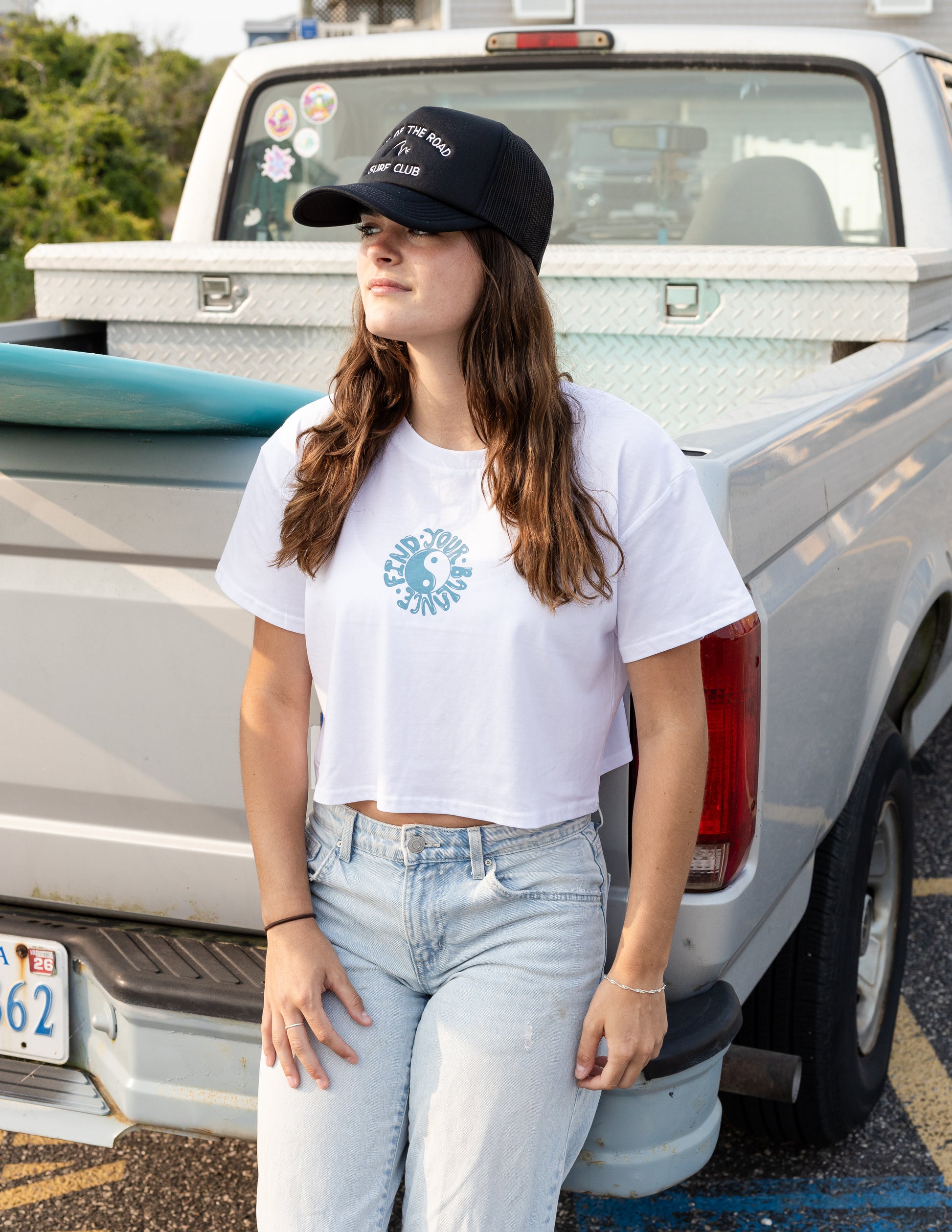 Find Your Balance Crop Tee