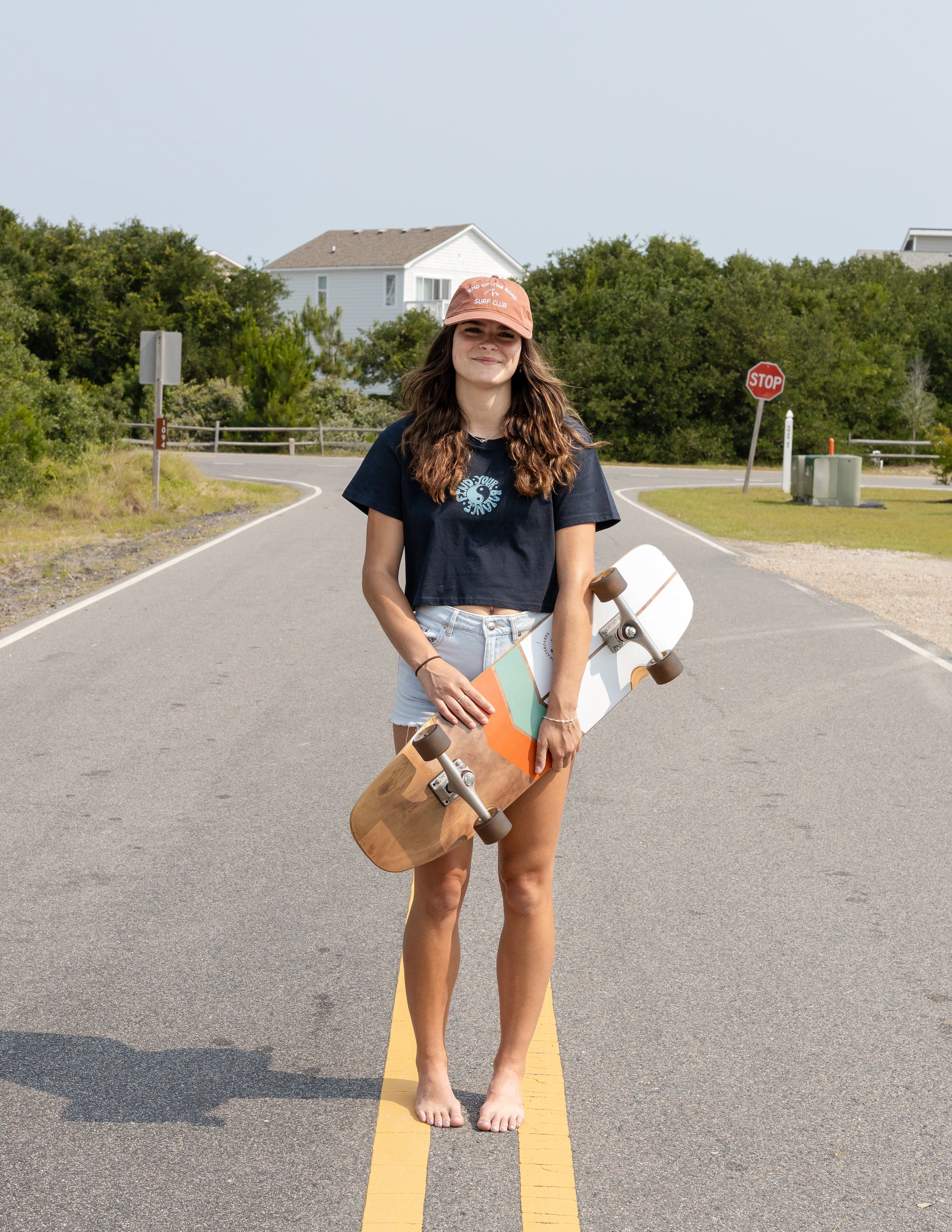 Find Your Balance Crop Tee