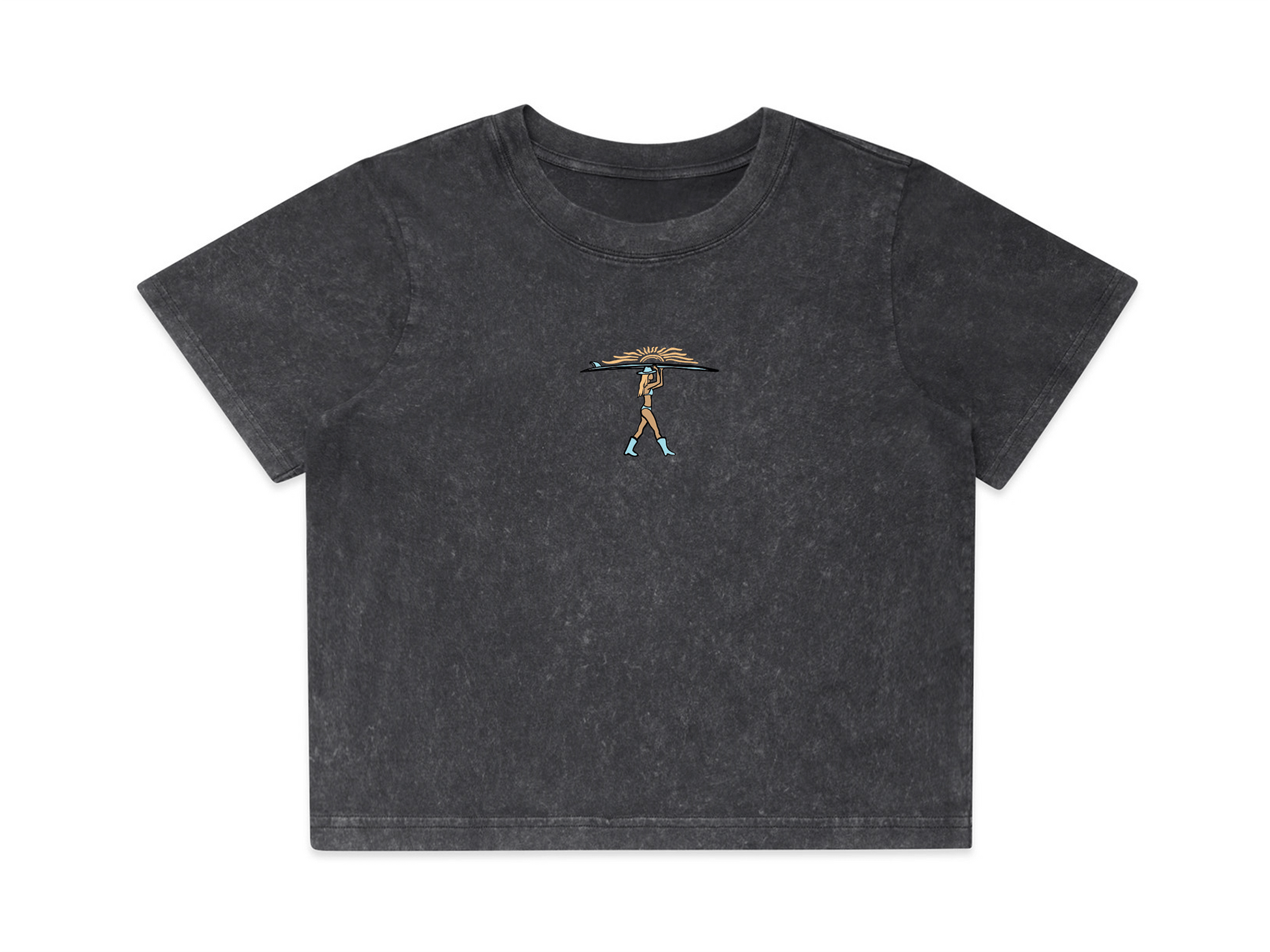End Of The Road Partner Premium Stone Wash Crop