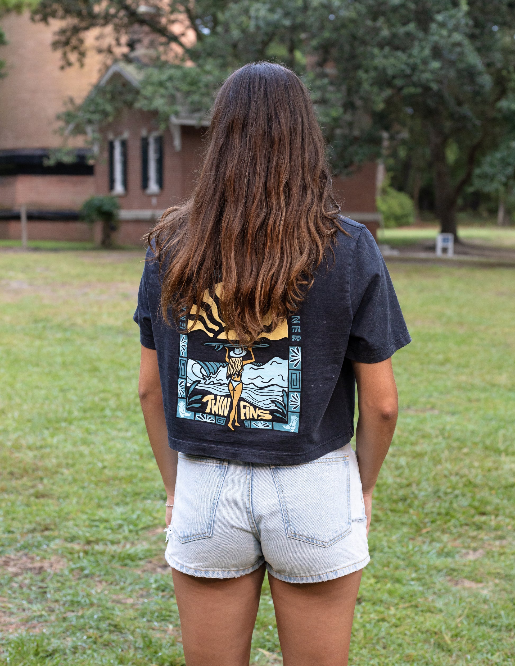 End Of The Road Partner Premium Stone Wash Crop
