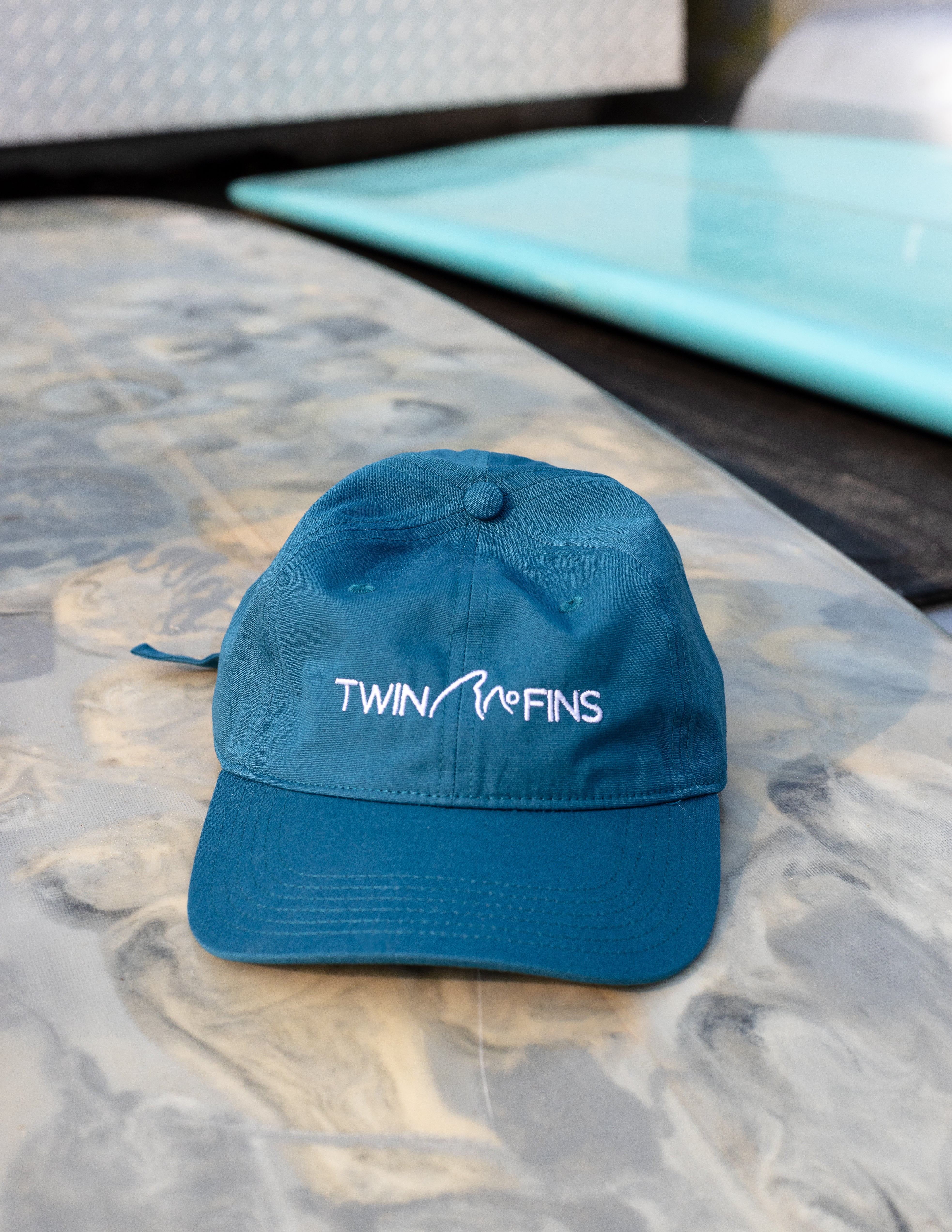 6 Panel Logo Cap – Twin Fins