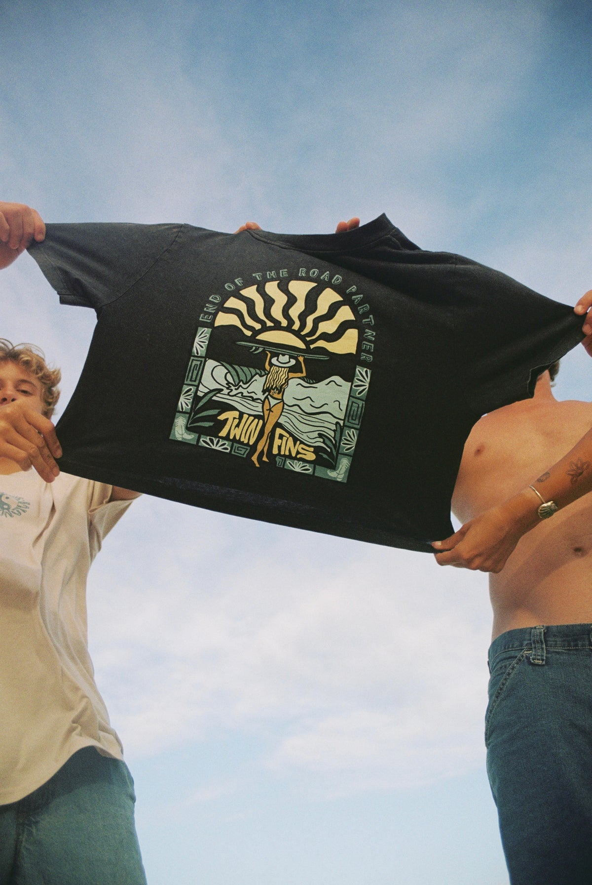End Of The Road Partner Premium Stone Wash Crop
