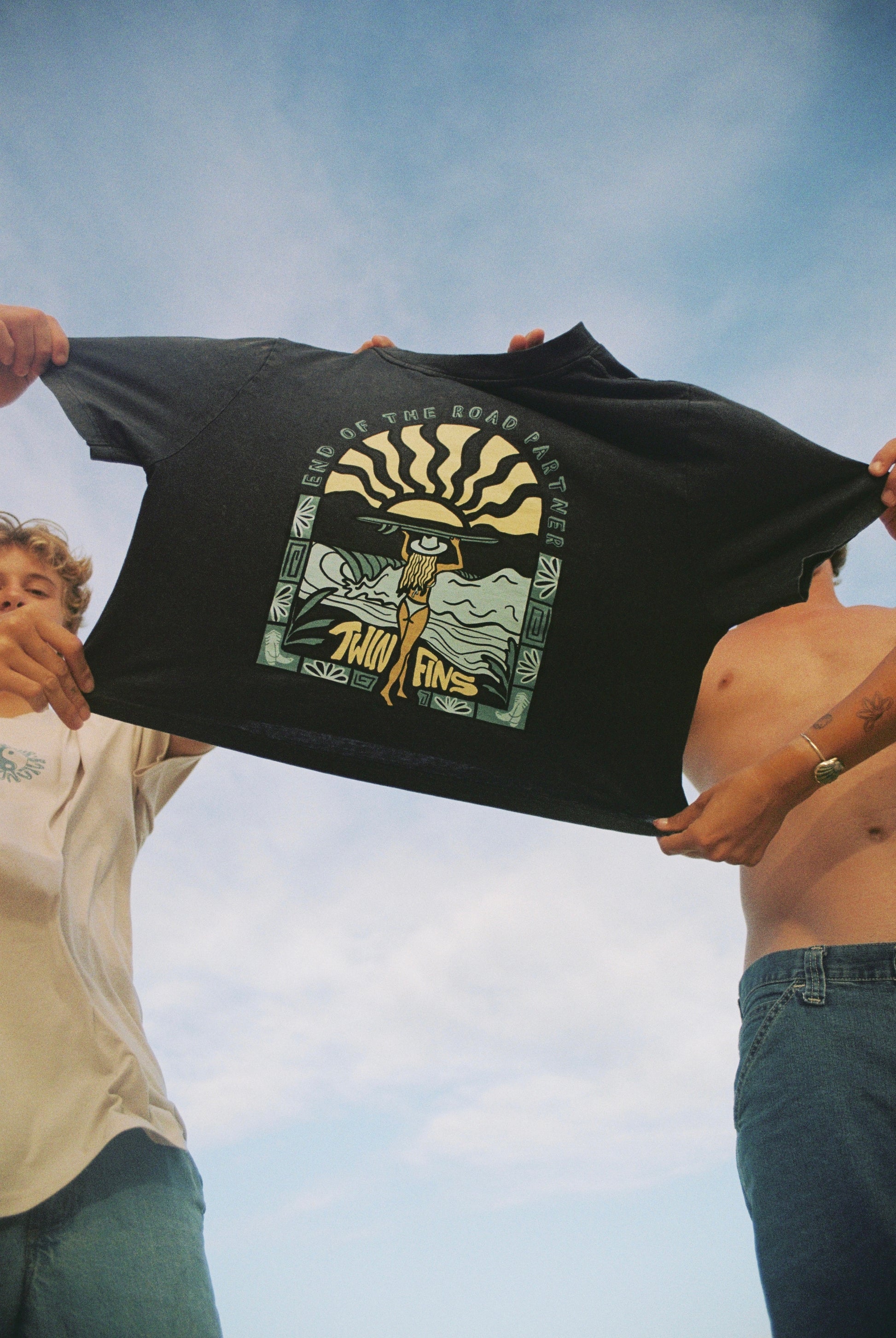 End Of The Road Partner Premium Stone Wash Crop