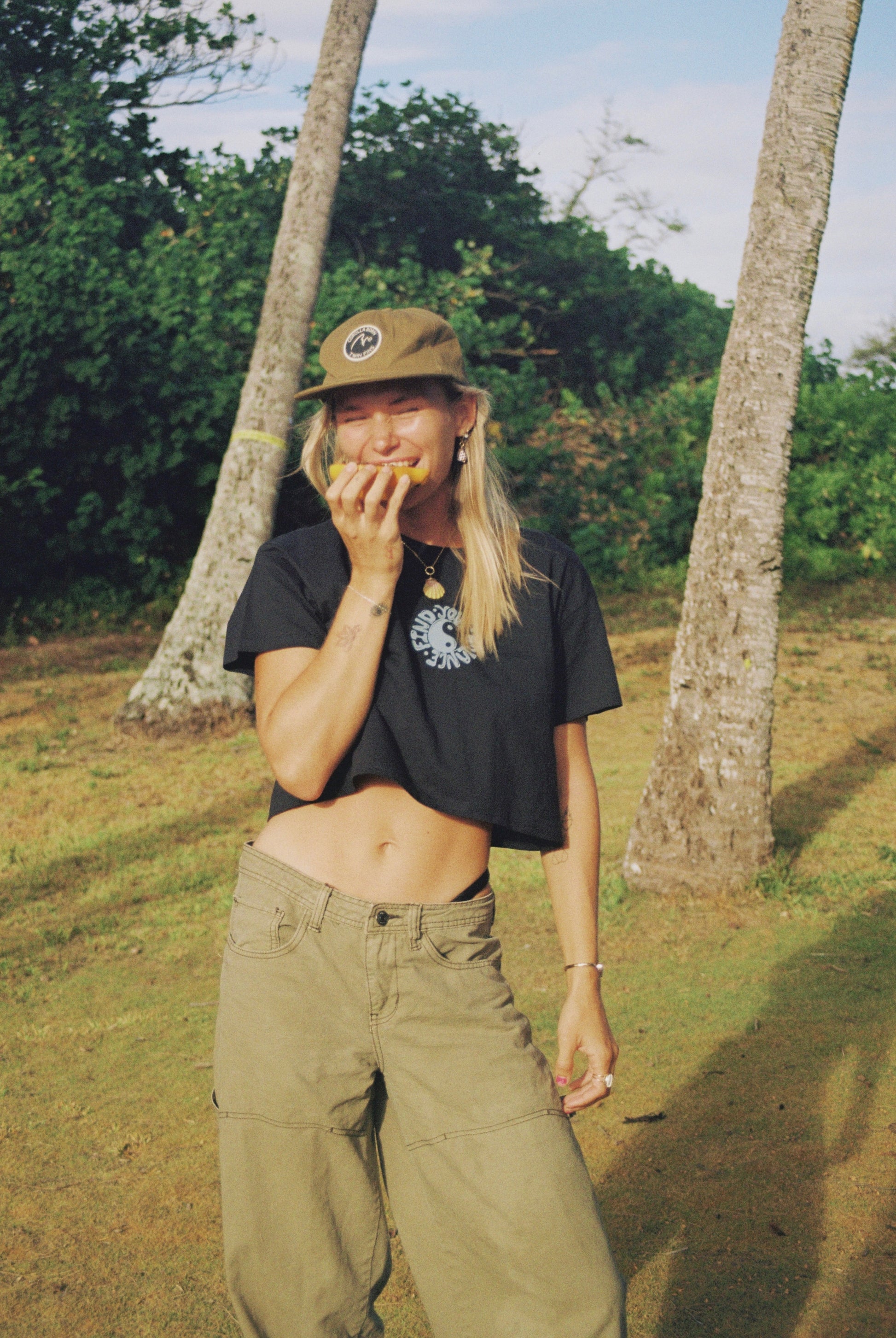 Find Your Balance Crop Tee